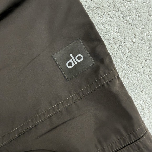 Alo High Waist Ski Moto Cargo Pant Brown Wide Leg XS Women $198 - Picture 6 of 15